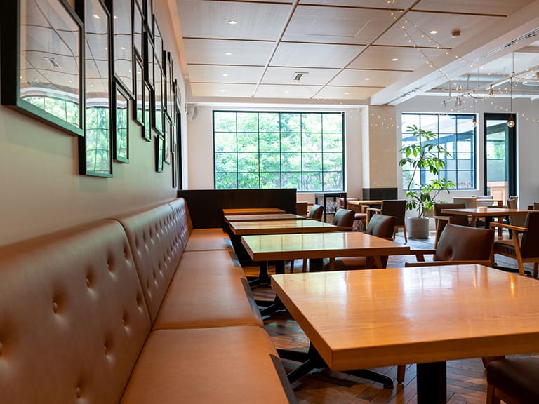 写真：カフェの店内